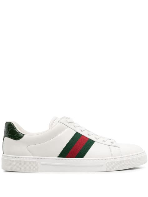 gucci stripes|Gucci Stripe leather sneaker.